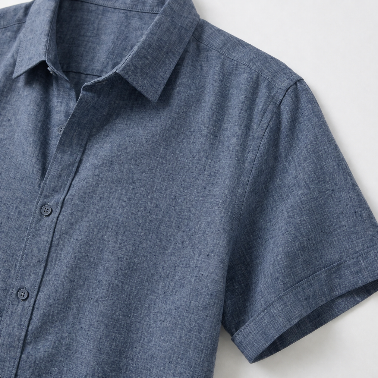 Men’s Casual Linen Short Sleeve Shirt