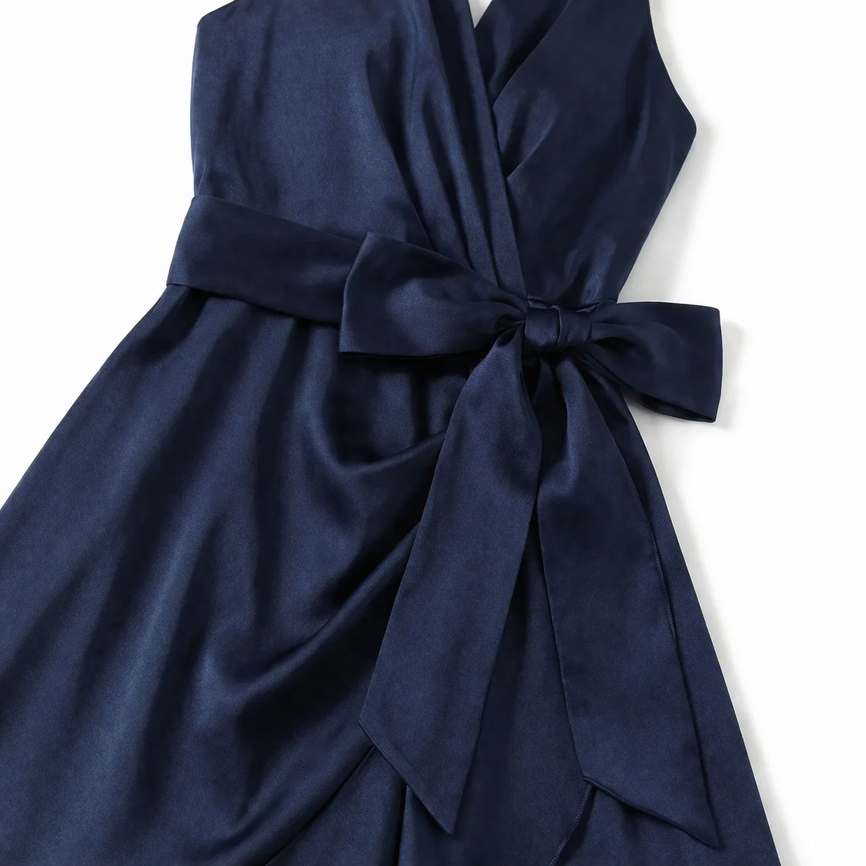 Women's Elegant Sleeveless Belted Midi Dress