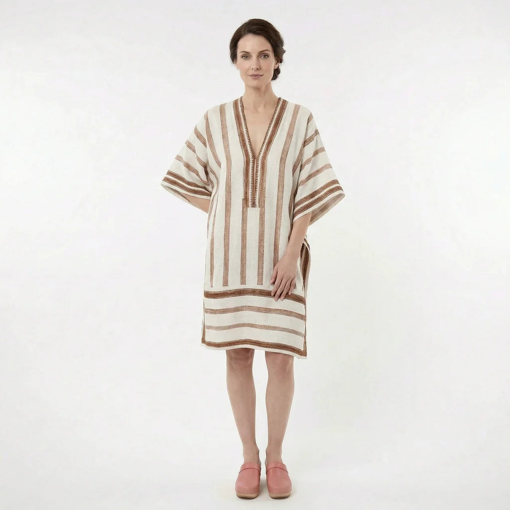 Women’s V-Neck Kaftan Summer Dress
