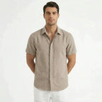 Men’s Casual Linen Short Sleeve Shirt