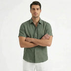 Men’s Casual Linen Short Sleeve Shirt