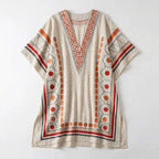 Women’s V-Neck Kaftan Summer Dress
