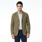 Men's Button Front Blazer Jacket
