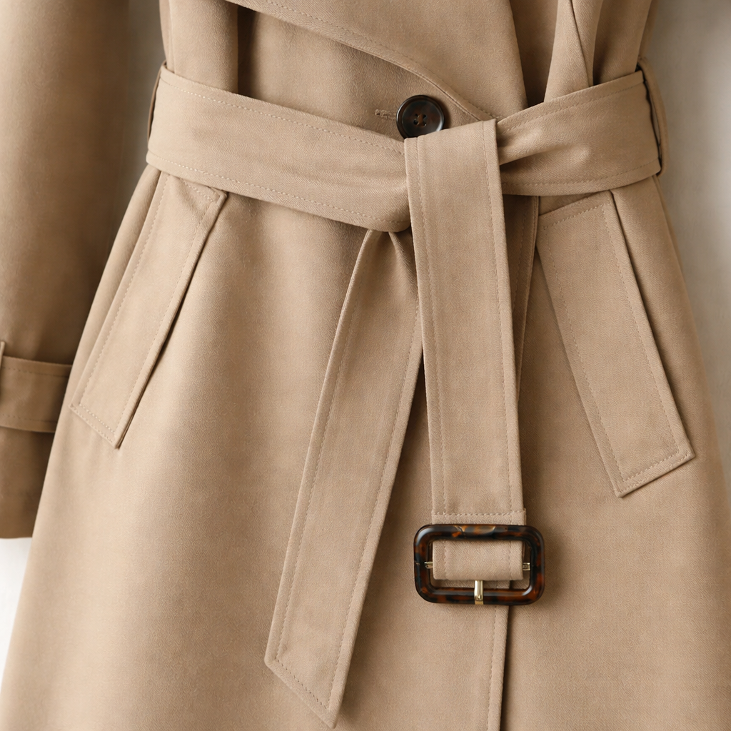 Women's Winter Long Sleeve Trench Coat