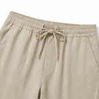 Men’s Drawstring Waist Straight-Leg Trousers