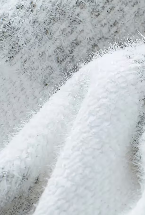 Chandail à col roulé rayé pour femme - Pull en tricot ample