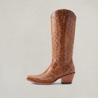 Women's Tall Western Boots - Embroidered Cowboy Boots Pointed Toe Block Heel