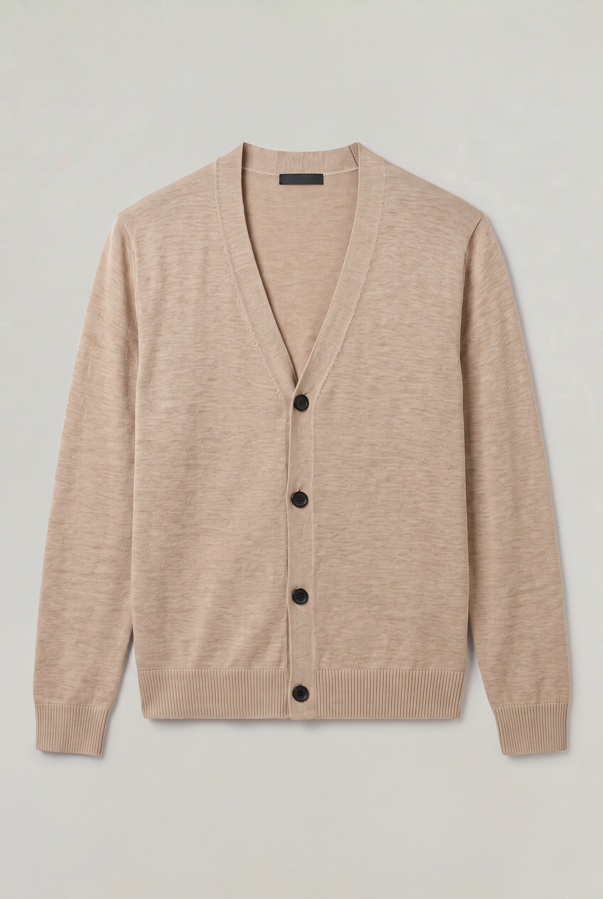 Men's V Neck Cardigan - Buttoned Knit Sweater Fine Gauge Smart Casual Jumpe