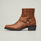 Men's Leather Boots - Slip On Ankle Boots