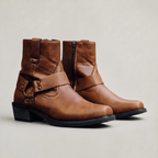 Men's Leather Boots - Slip On Ankle Boots