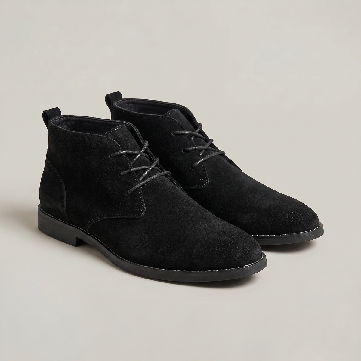 Men's Suede Look Chukka Boots - Lace Up Desert Boots Ankle Chukka Smart Casual Brown Boots