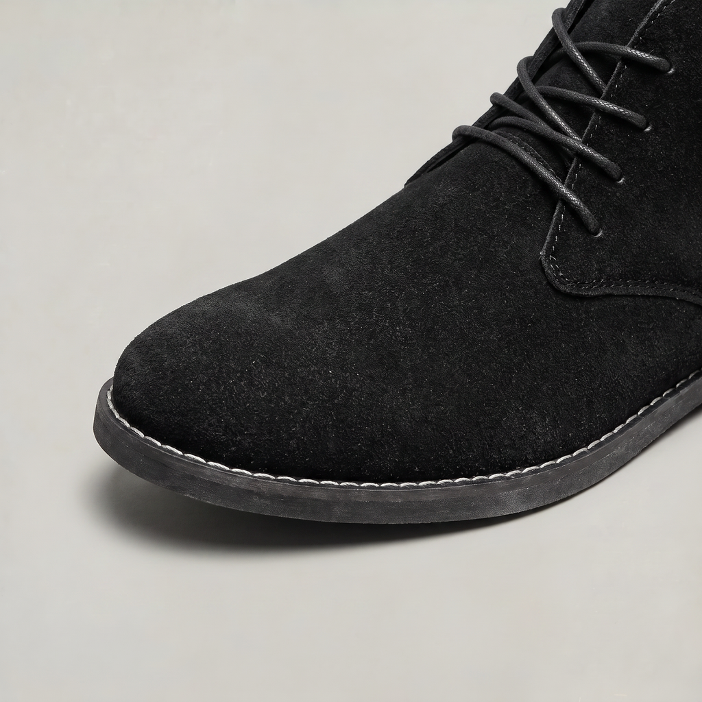 Men's Suede Look Chukka Boots - Lace Up Desert Boots Ankle Chukka Smart Casual Brown Boots
