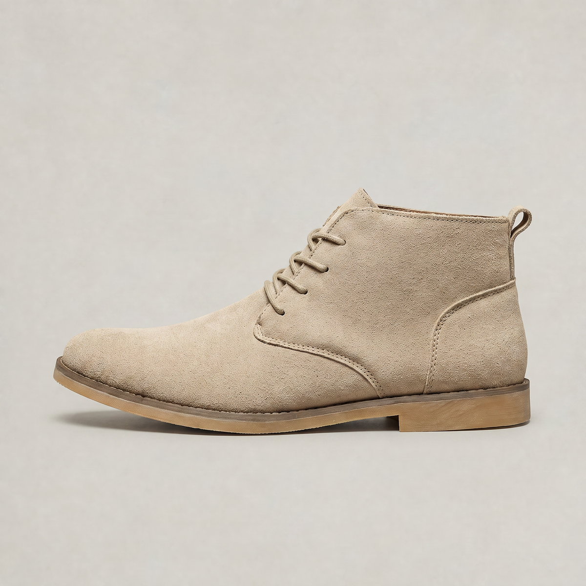 Men's Suede Look Chukka Boots - Lace Up Desert Boots Ankle Chukka Smart Casual Brown Boots