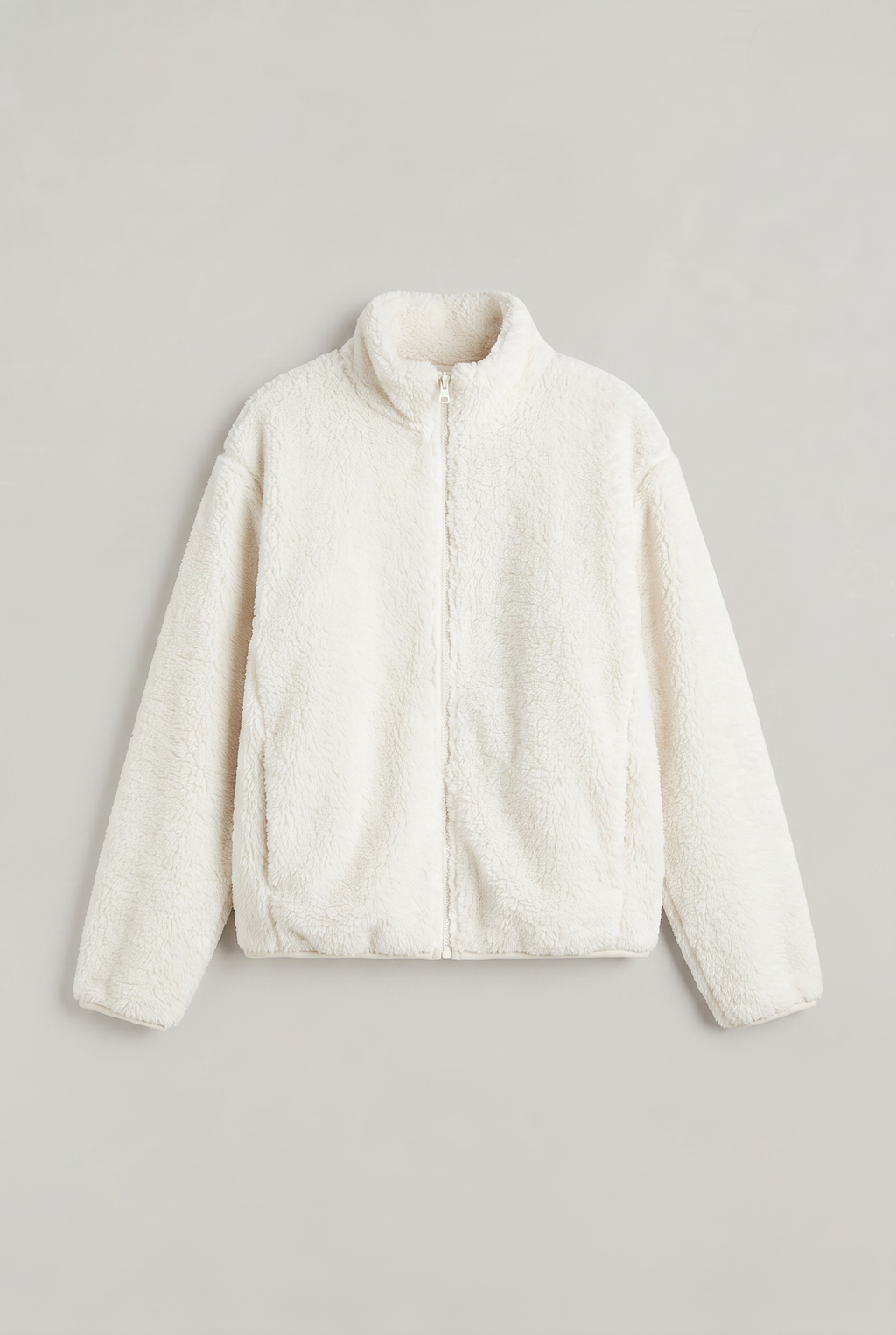 Women's Teddy Jacket - Half Zip Fleece Borg Pullover