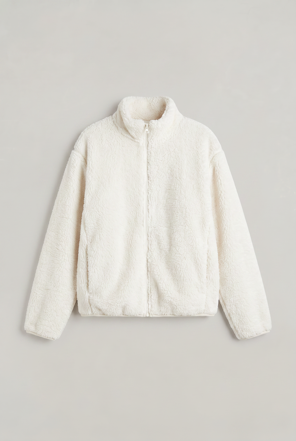 Women's Teddy Jacket - Half Zip Fleece Borg Pullover