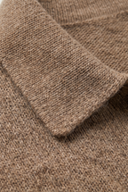 Men's Knit Polo Sweater - Collared Long Sleeve