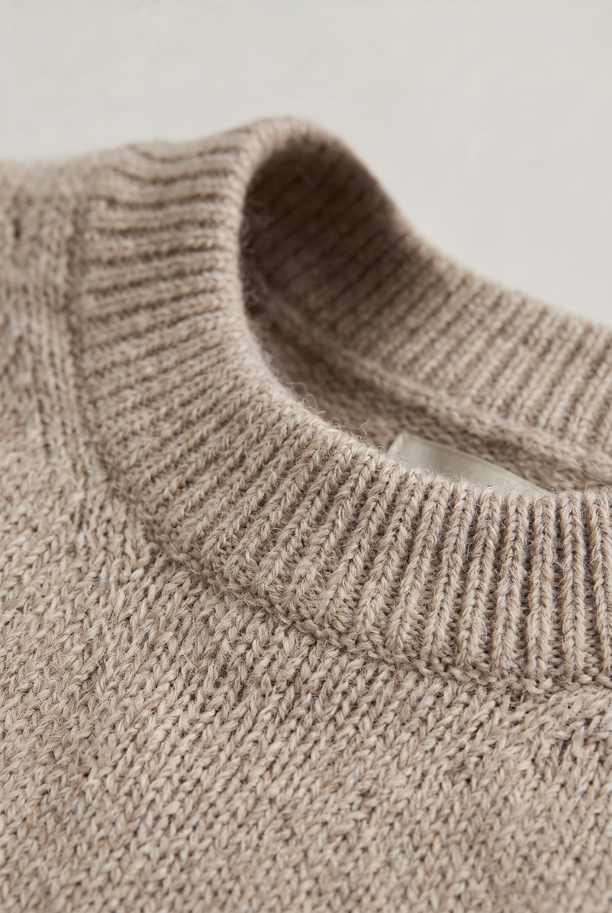 Women's Oversized Knit Jumper - Crew Neck Drop Shoulder Sweater