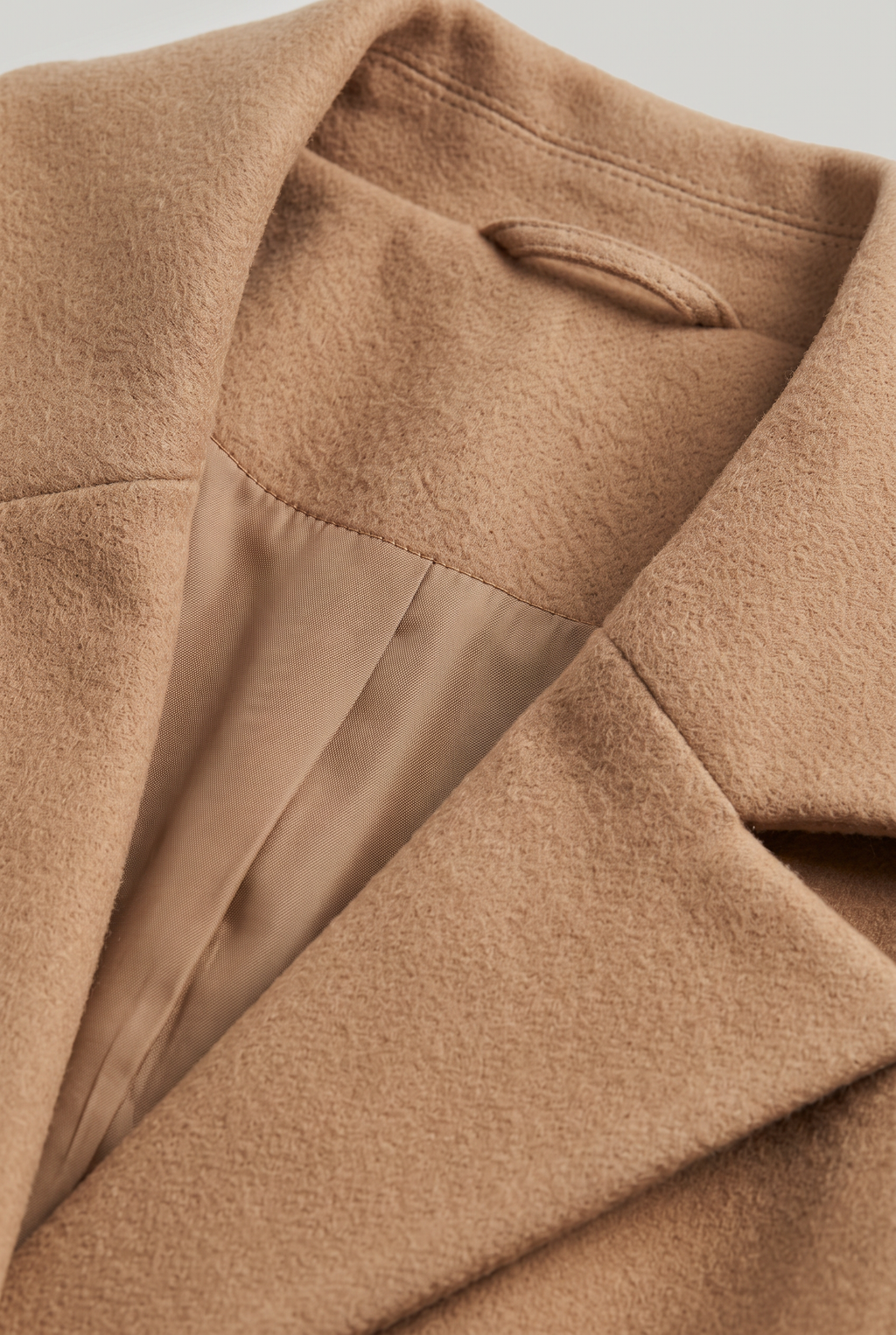 Women's Longline Coat - Single Button Lapel Smart Casual Jacket