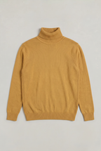 Pull à col roulé coupe ajustée pour homme - Tricot à manches longues