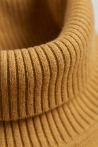 Pull à col roulé coupe ajustée pour homme - Tricot à manches longues
