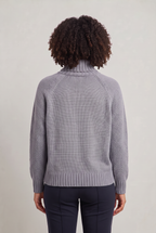 Women's Solid Colour Turtleneck Sweater - Long Sleeve Knit Pullover