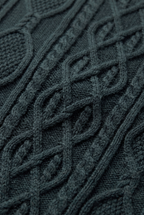 Men's Cable Knit Turtleneck Sweater - Long Sleeve Pullover