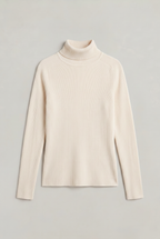 Chandail col roulé en tricot pour femme – Chandail à manches longues