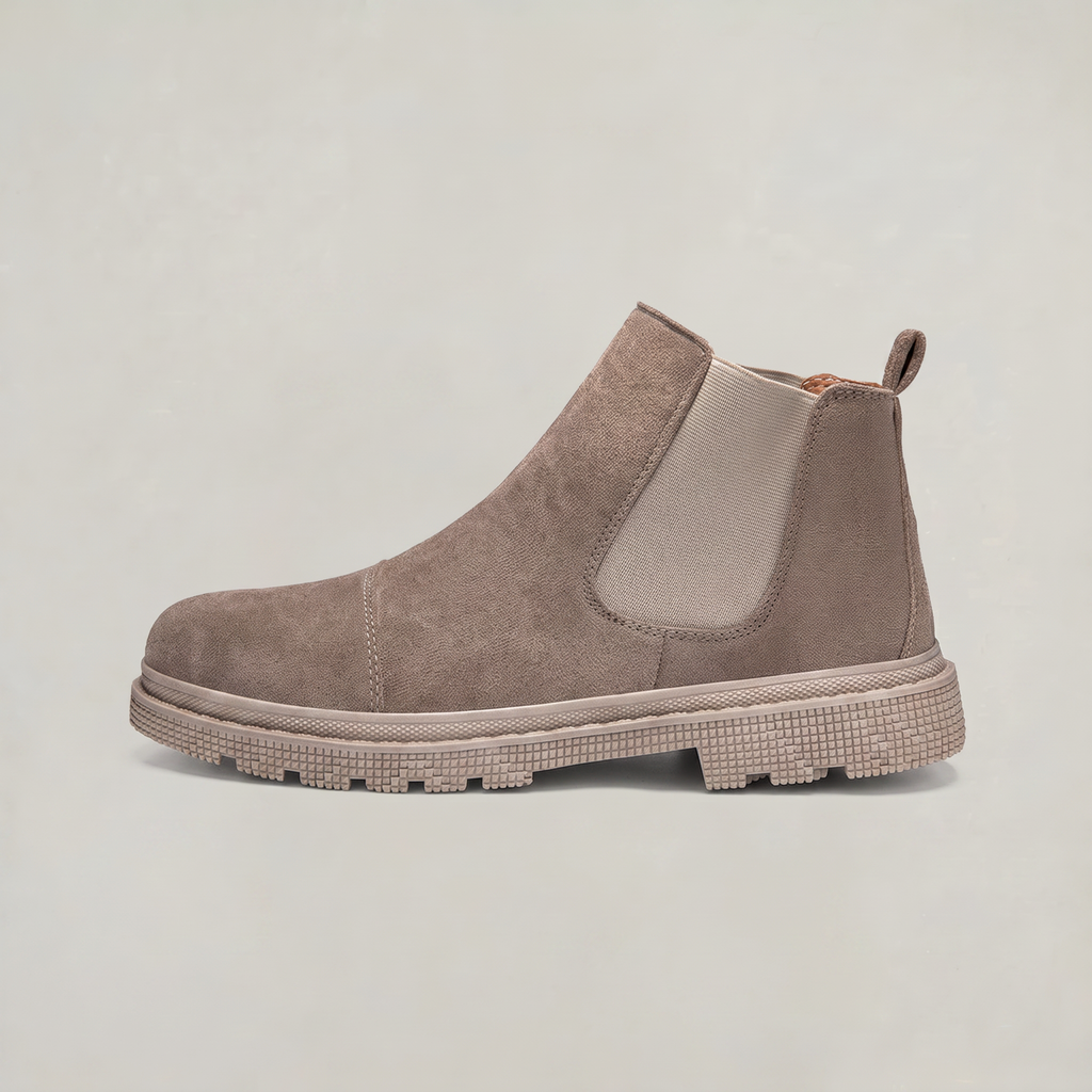 Bottines Chelsea en daim pour homme – Bottines décontractées à enfiler