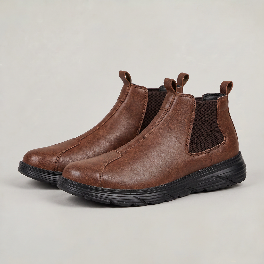 Bottes Chelsea homme – Bottines décontractées vintage à enfiler