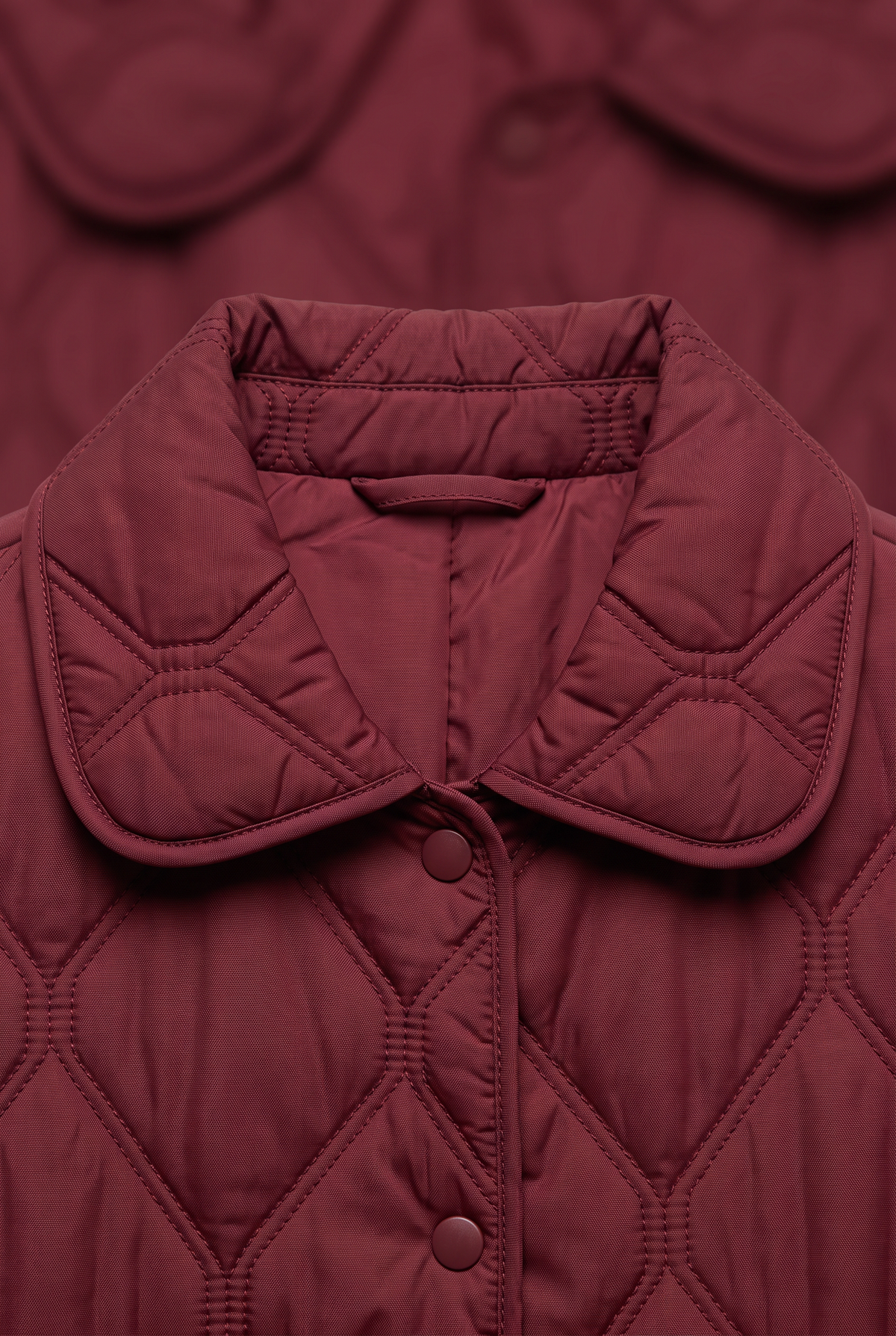 Women’s Plus Size Quilted Jacket - Collared Button Front Coat