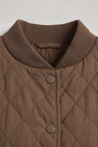 Veste matelassée pour femme – Manteau en coton rembourré boutonné sur le devant