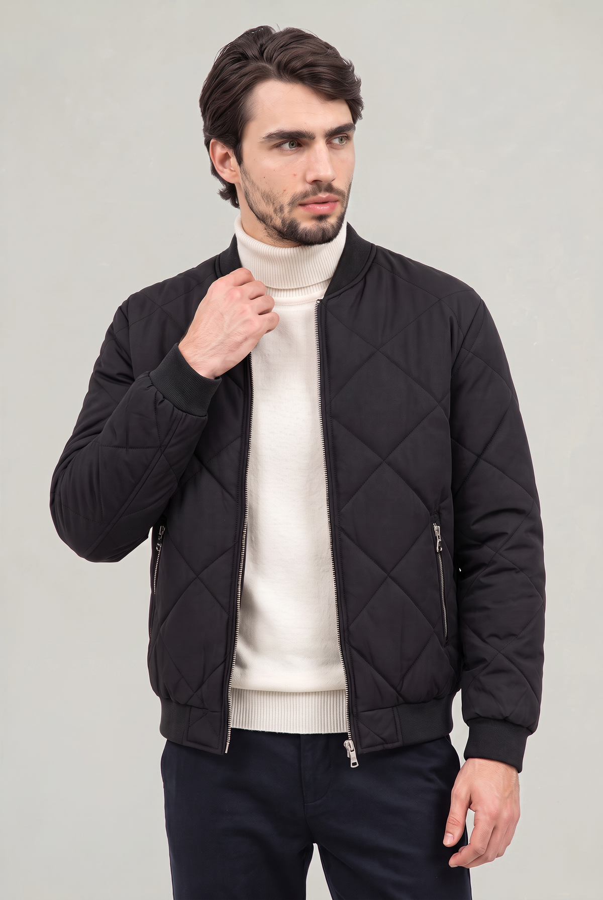 Men’s Fleece-Lined Quilted Jacket