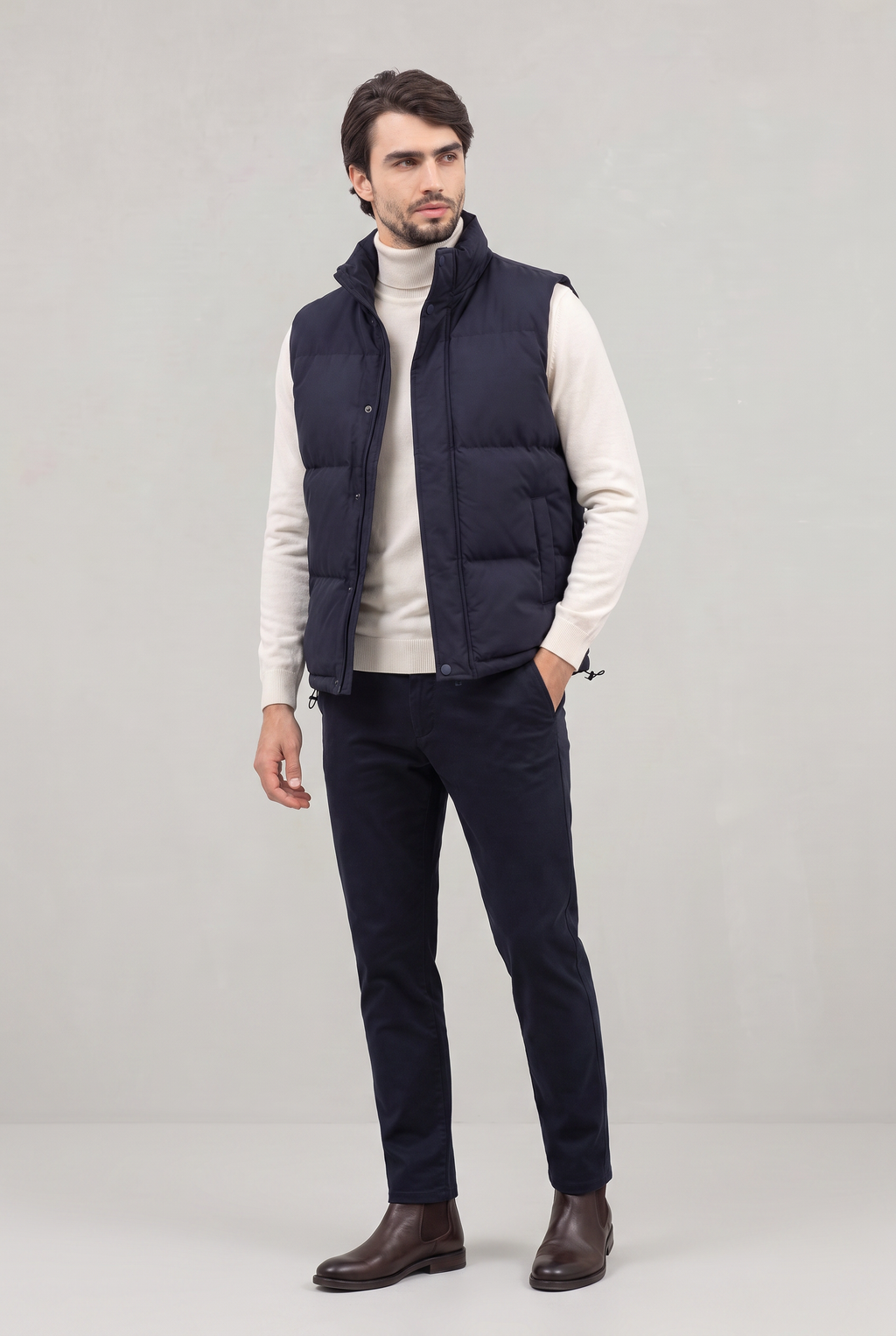 Men's Puffer Vest - Thick Sleeveless Winter Layer