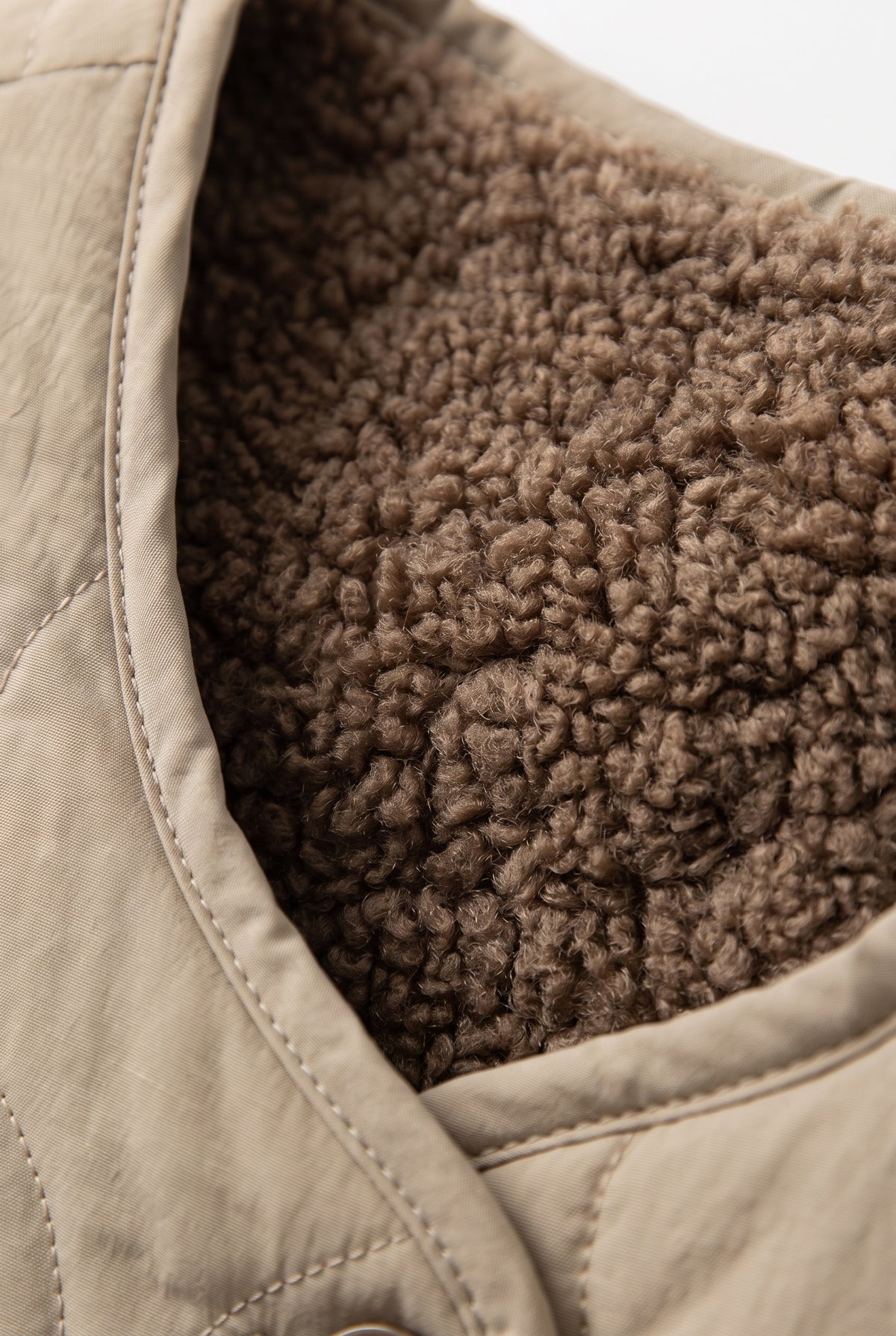 Women's Quilted Sherpa-Lined Vest - Button Front Winter Layer