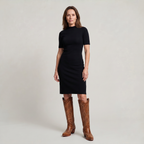 Women's Tall Western Boots - Embroidered Cowboy Boots Pointed Toe Block Heel