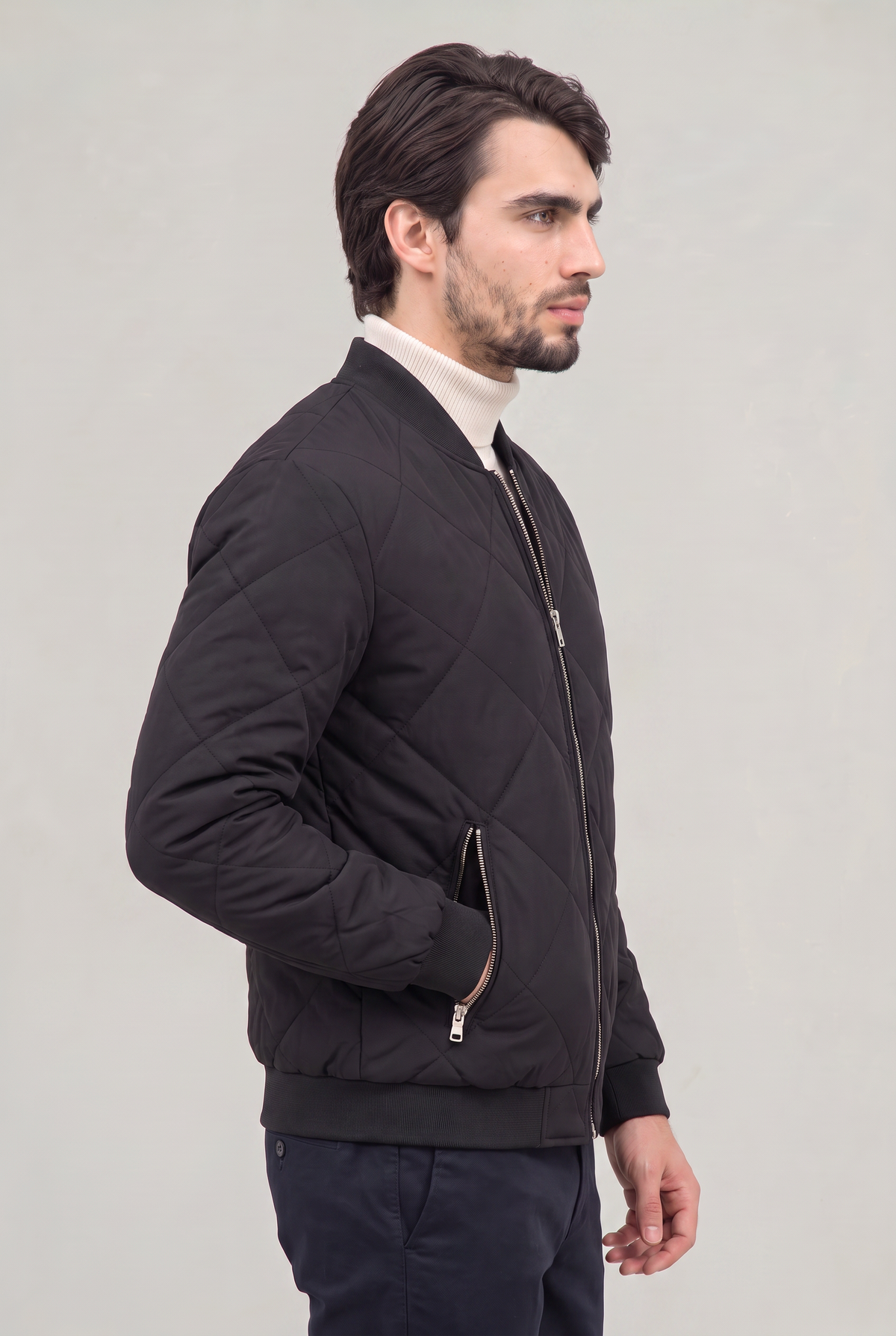 Men’s Fleece-Lined Quilted Jacket