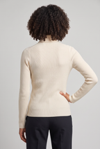 Chandail col roulé en tricot pour femme – Chandail à manches longues