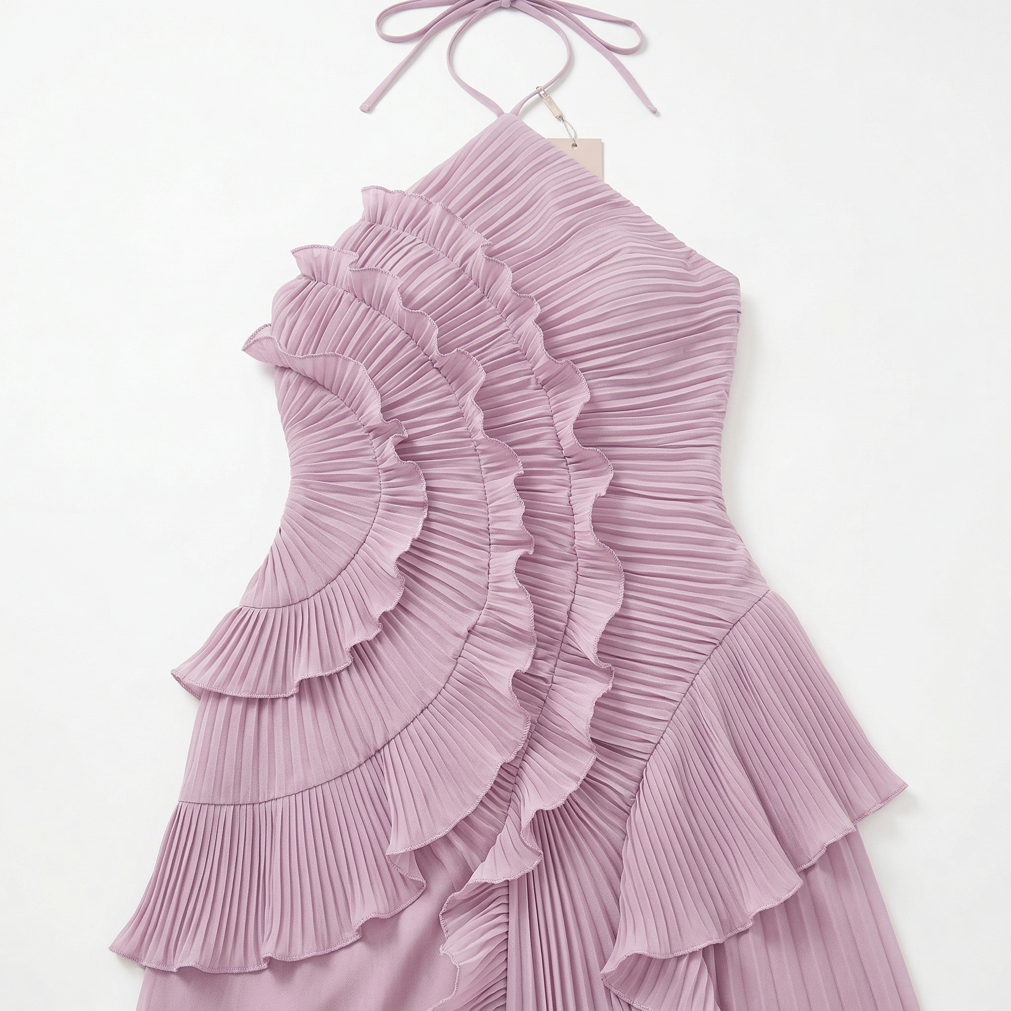Women's Ruffle Wedding Guest Maxi Dress