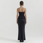 Women’s Strapless Wedding Guest Maxi Dress