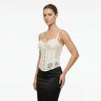 Valenomode - Women’s Structured Cup Corset Top