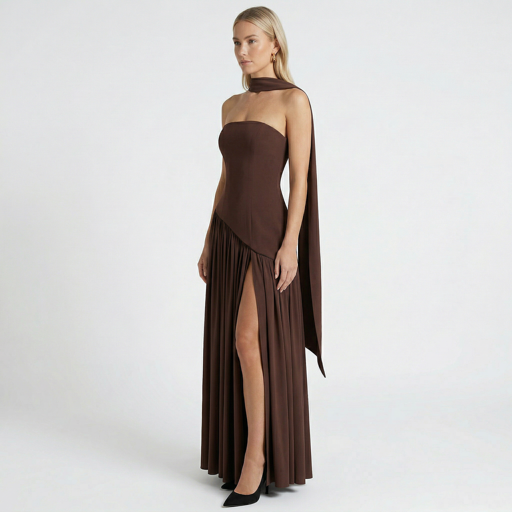 Women’s Strapless Backless Maxi Dress