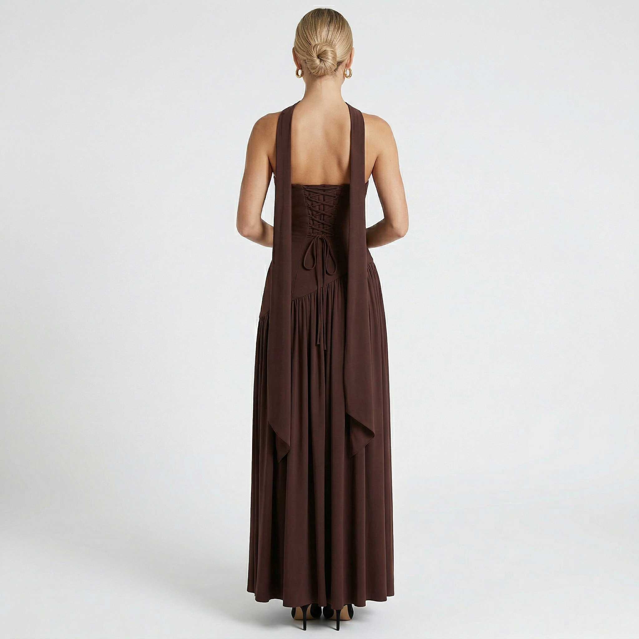 Women’s Strapless Backless Maxi Dress