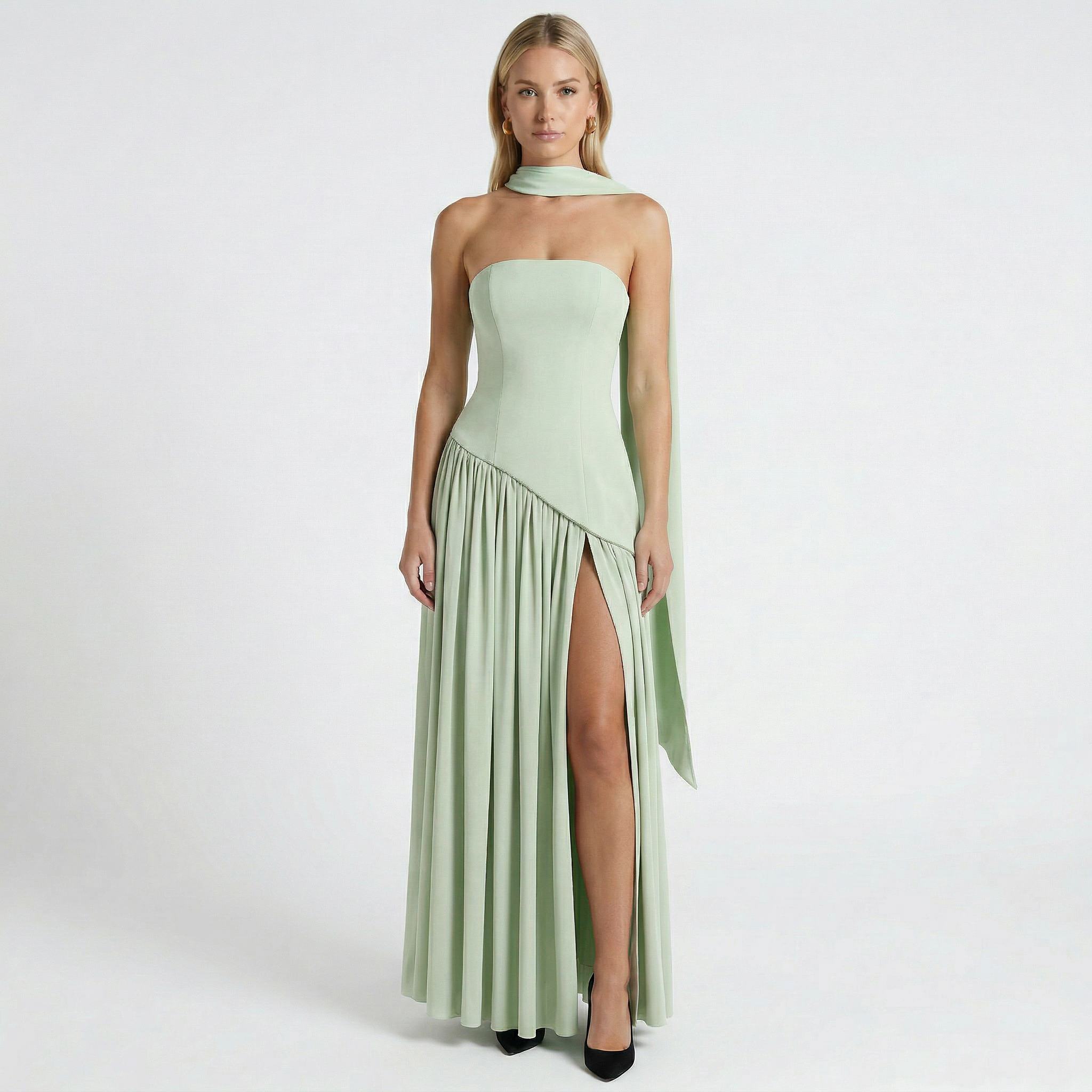 Women’s Strapless Backless Maxi Dress