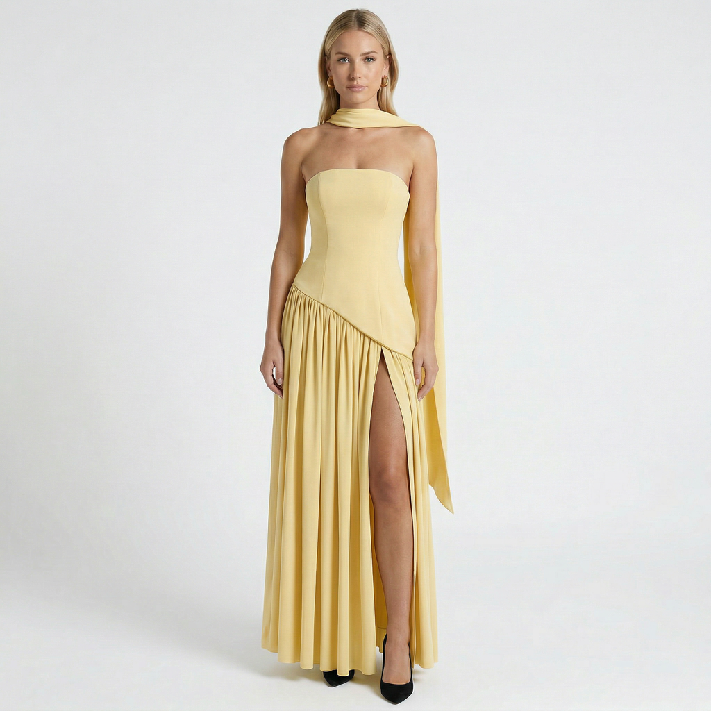 Women’s Strapless Backless Maxi Dress