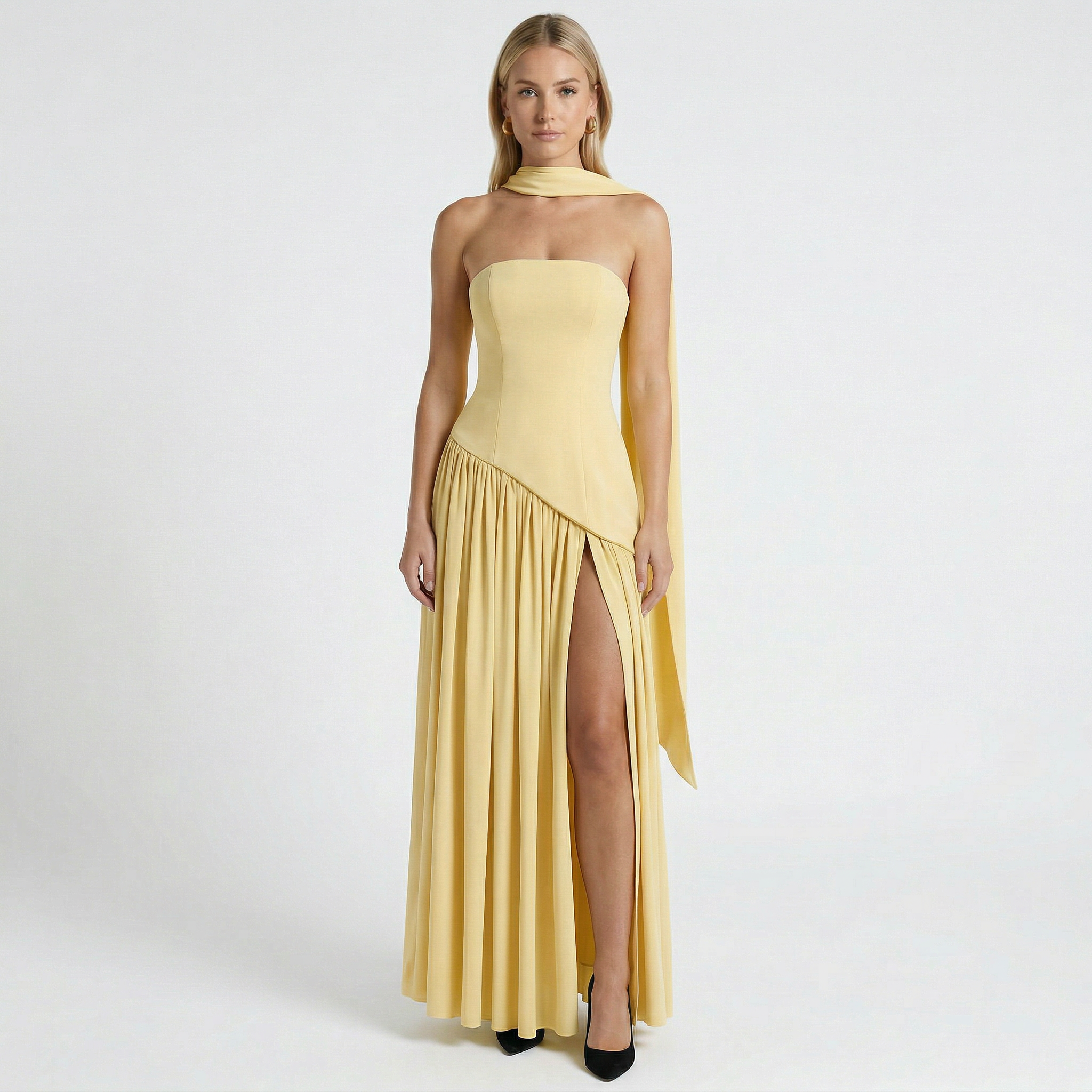 Women’s Strapless Backless Maxi Dress