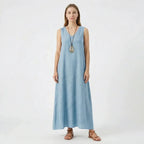 Women's A-Line Summer Sleeveless Midi Dress
