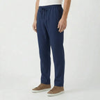 Valenomode - Men’s Linen Drawstring Waist Pants