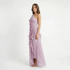 Women's Ruffle Wedding Guest Maxi Dress