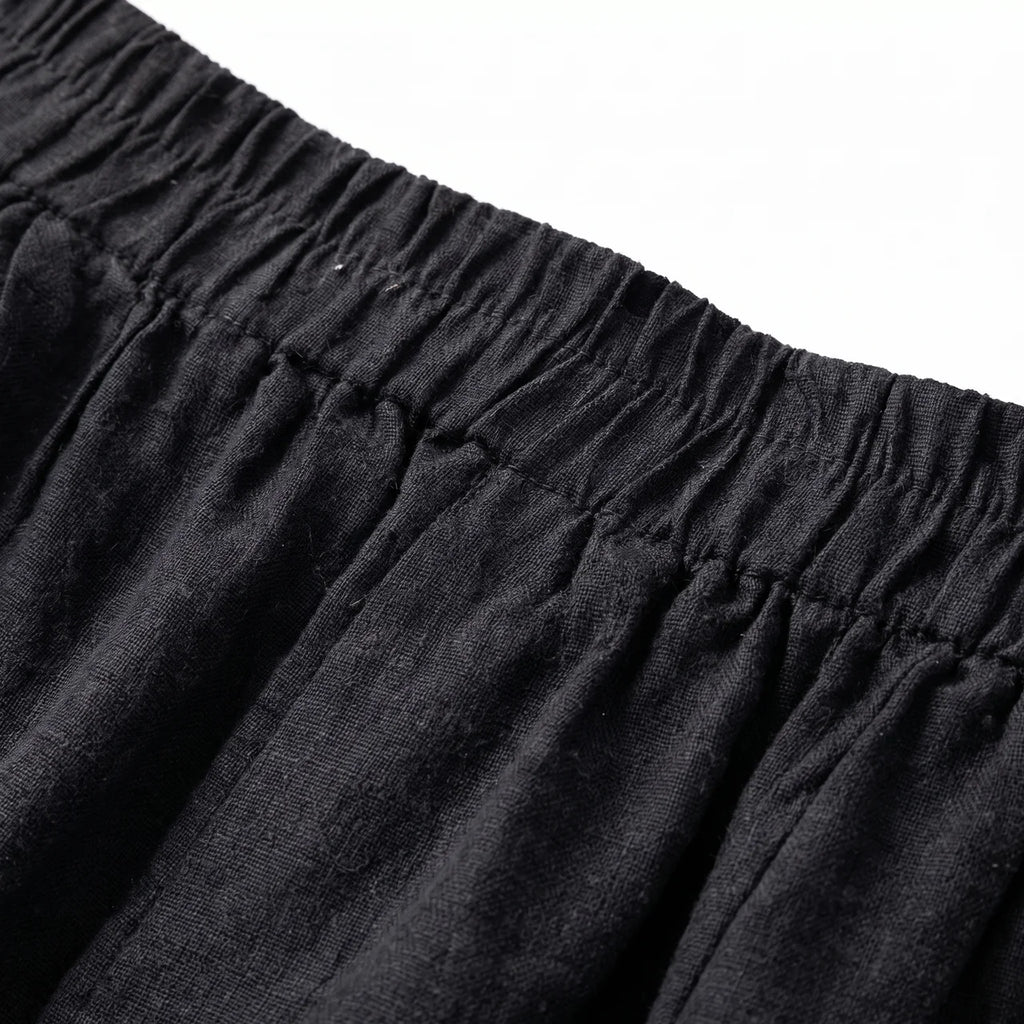 Valenomode - Women’s Elastic Waist Linen Shorts