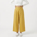 Valenomode - Women’s Wide Leg Summer Pull-On Trousers